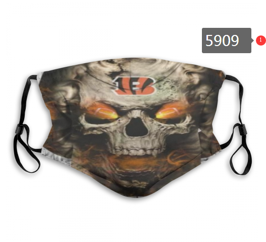 2020 NFL Cincinnati Bengals #2 Dust mask with filter->nfl dust mask->Sports Accessory